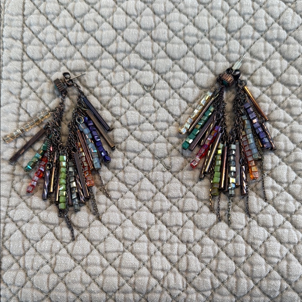 Boucles d’oreilles multicolore